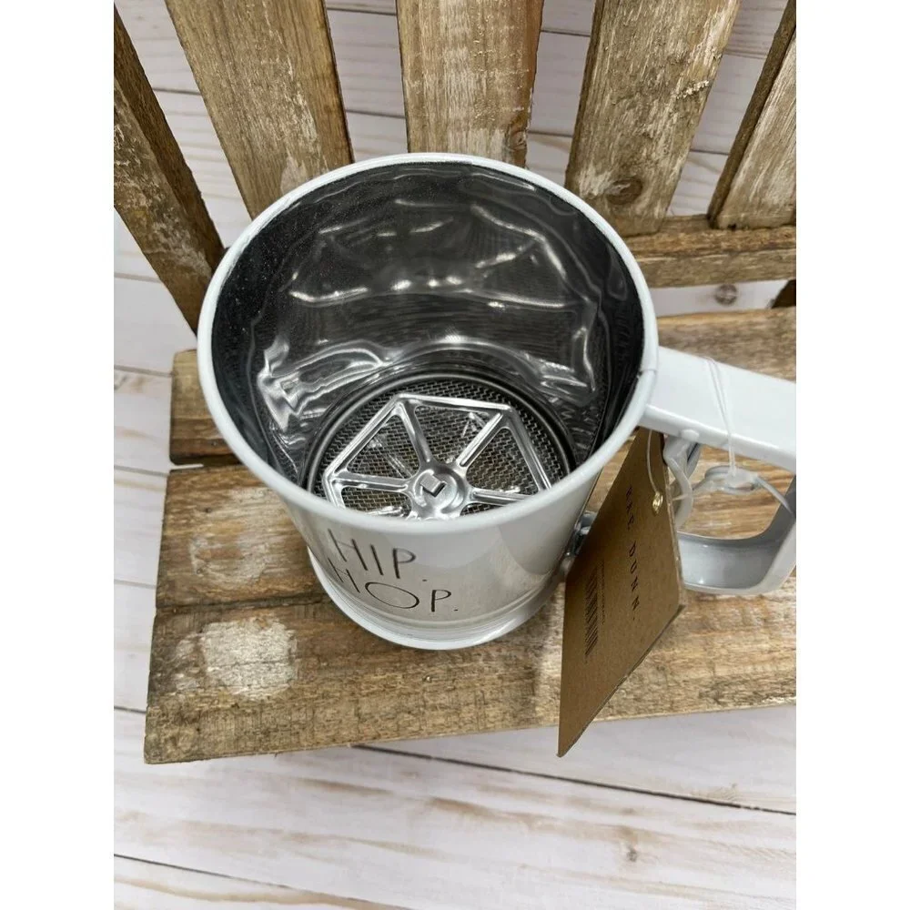 Rae Dunn Easter flour sifter white HIP HOP NEW decor baking